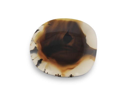 [ORNJ10145] Montana Agate 28x26mm Freefrom Cabochon