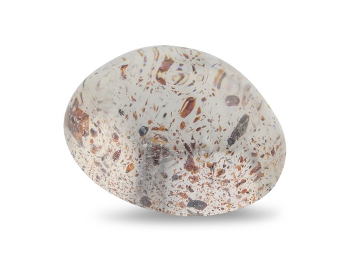 [ORNJ20171] Quartz with Lepidocrocite 21x16mm Oval Cabochon