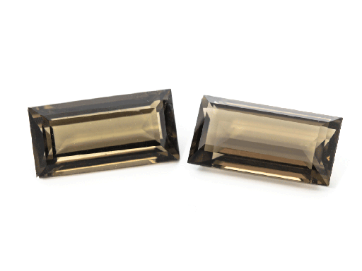 [YB-1206] Smoky Quartz 12x6mm Baguette