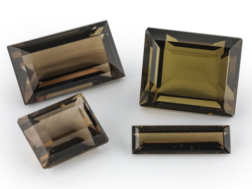 [YB-1412] Smoky Quartz 14x12mm Baguette