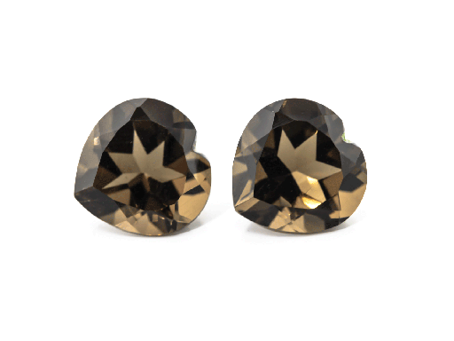 [YH-10] Smoky Quartz 10mm Heart Shape