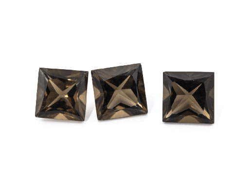 [YQP-06] Smoky Quartz 6.00mm Princess Cut