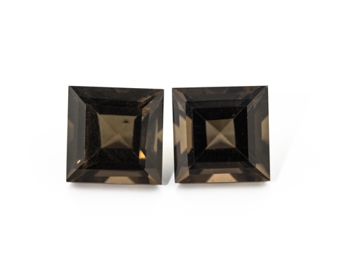 [YQ-08] Smoky Quartz 8.00mm Carre Cut