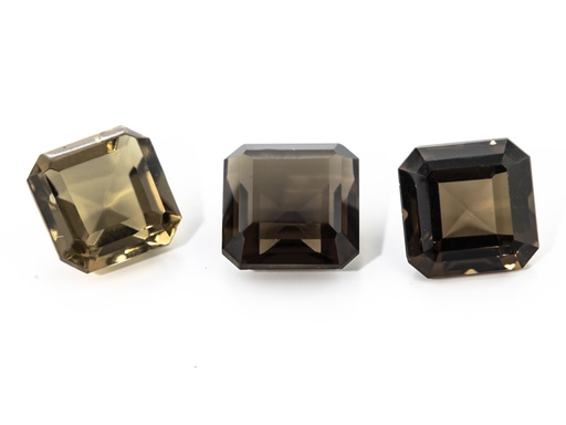 [YQE-07] Smoky Quartz 7.00mm Square Emerald Cut 