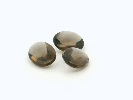 [YVBT0907] Smoky Quartz 9x7mm Oval Buff Top 