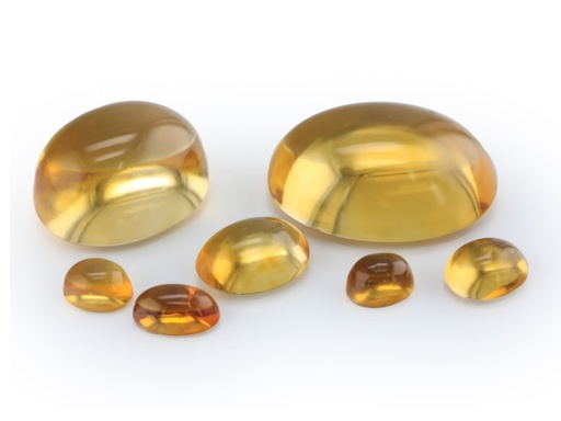 [QCVC0705] Citrine 7x5mm Oval Cabochon 