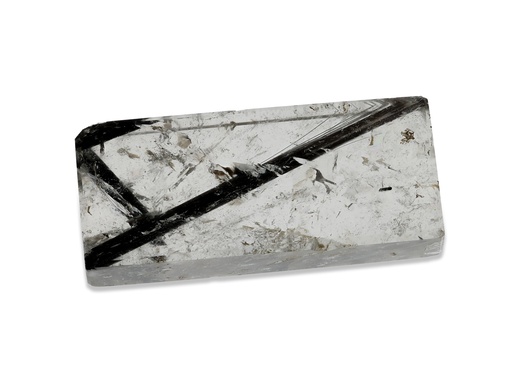 [QZX3842K] Tourmalated Quartz 36x15mm Baguette