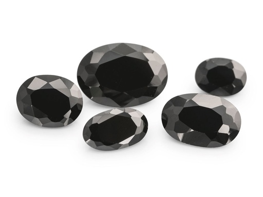 [ZBV-0403] Cubic Zirconia 4x3mm Oval Black