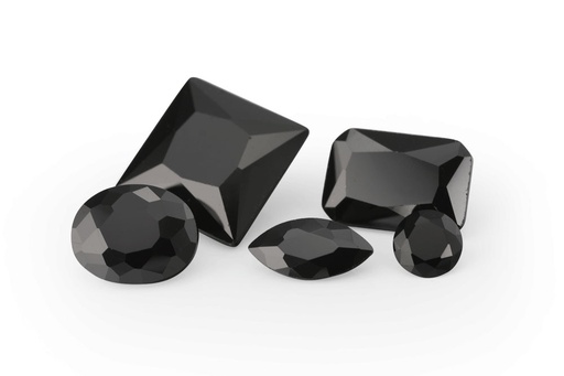 [ZBER-0503] Cubic Zirconia 5x3mm Radiant Cut Black