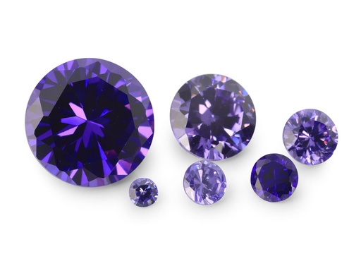 [ZVR0175] Cubic Zirconia 1.75mm Round Violet