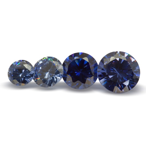 [ZZR-02] Cubic Zirconia 2.00mm Round Dark Blue