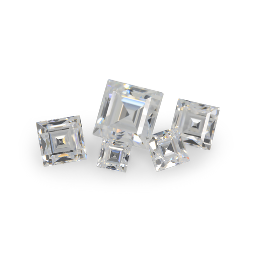 [ZQ-015] Cubic Zirconia 1.50mm Carre Cut White