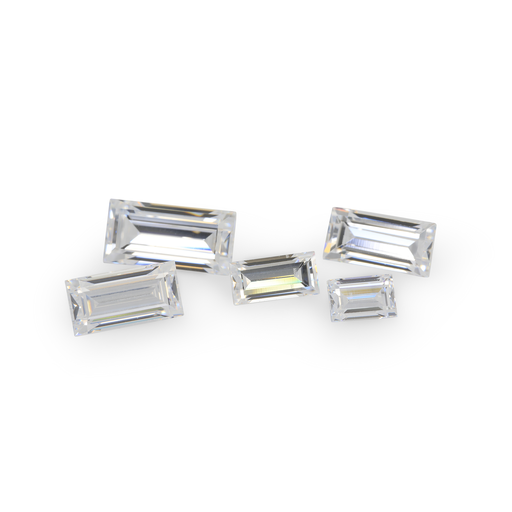 [ZB-025015] Cubic Zirconia 2.5x1.5mm Baguette White