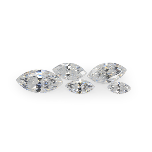 [ZM-0402] Cubic Zirconia 4x2mm Marquise White