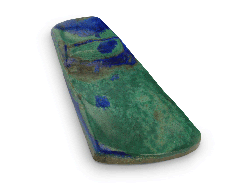 [ORNX3044] Azurite Malachite 25x15mm Trapezoid Free Form 