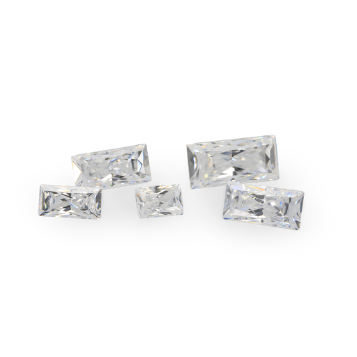 [ZBPS-S0302] Cubic Zirconia 3x2mm Baguette Princess Cut White Signity