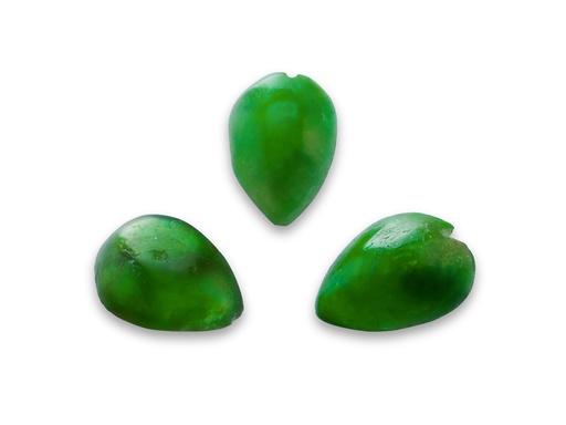 [JADJ20032] Jadeite 3x2mm +/- Pear Shape Cabochon