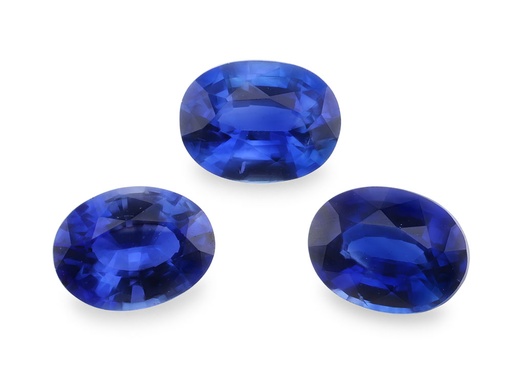 [SCV0403] Ceylon Sapphire 4x3mm Oval Strong Bright Blue