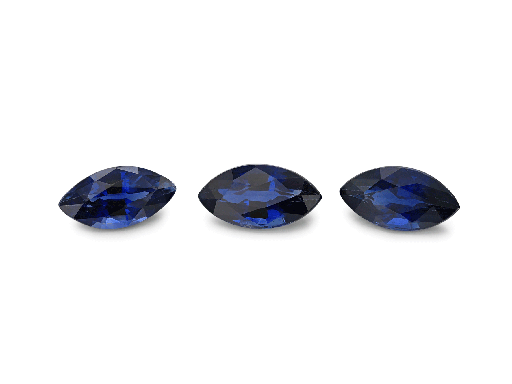 [SM0603B] Australian Sapphire 6x3mm Marquise Fine Royal Blue