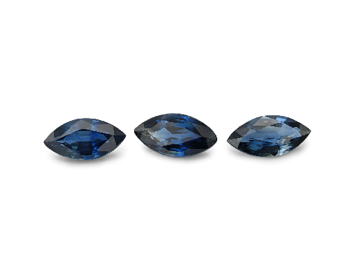 [SM0603C] Australian Sapphire 6x3mm Marquise Steel Blue