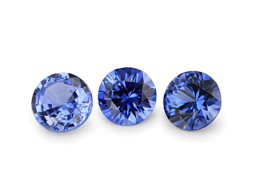 [SCR04C] Ceylon Sapphire 4.00mm Round Bright Blue