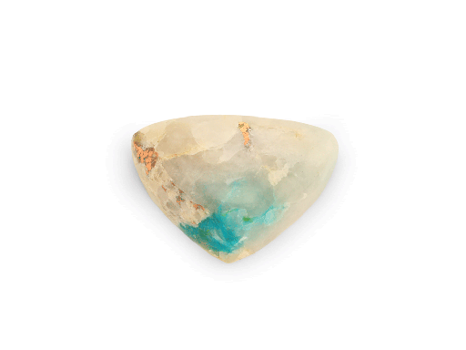 [ORNX3248] Copper, Chrysocolla Quartz 20.5x15mm Triangle 