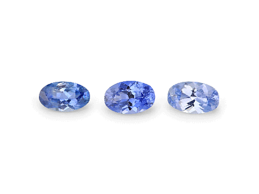 [SCJ10005] Ceylon Sapphire 5x3mm Oval Mid Light Blue