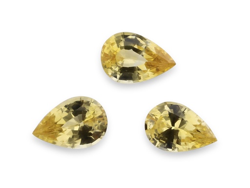 [SYP0604A] Yellow Sapphire 6x4mm Pear Shape Mid