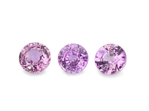 [KR045A] Pink Sapphire 4.50mm Round Mid Light