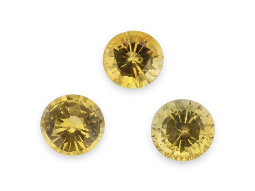 [SYR05A] Yellow Sapphire 5.00mm Round Mid