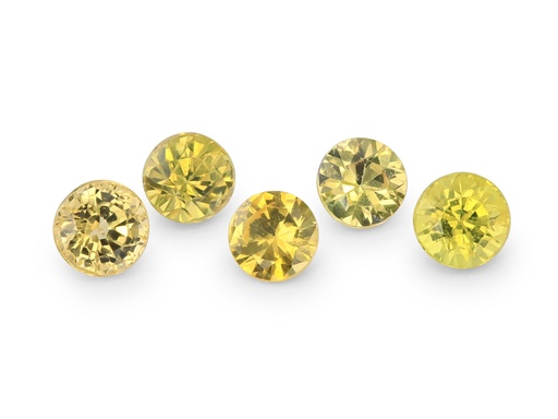 [SYR05B] Yellow Sapphire 5.00mm Round Light