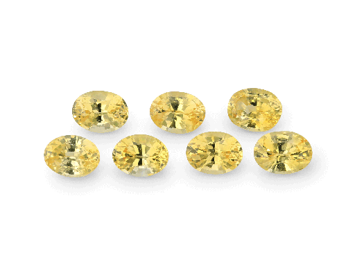 [SYV0403] Yellow Sapphire 4x3mm Oval Mid Yellow