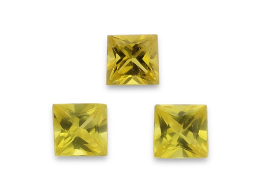 [SYQP0375] Yellow Sapphire 3.75mm Princess Cut Mid