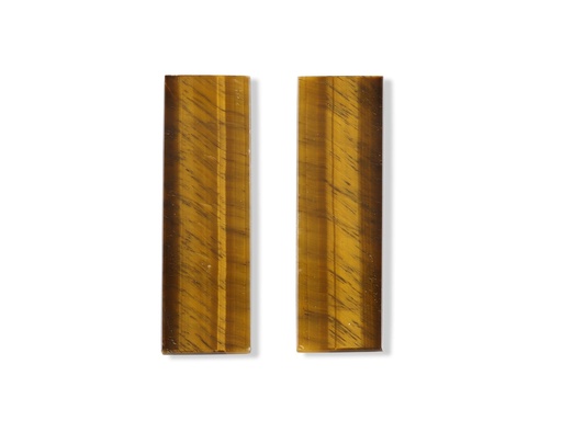 [TIGEX3002] Tigereye 53x16mm Baguette Pair