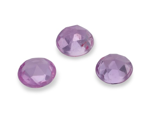 [KJ10072] Pink Sapphire 4.00mm Round Rose Cut 