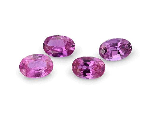 [KJ20027] Pink Sapphire 5.5x4mm Oval Dark