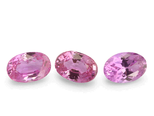 [KV0604A] Pink Sapphire 6x4mm +/- Oval Mid