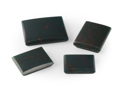 [BLB-0806] German Cut Bloodstone 8x6mm Rectangular Buff Top