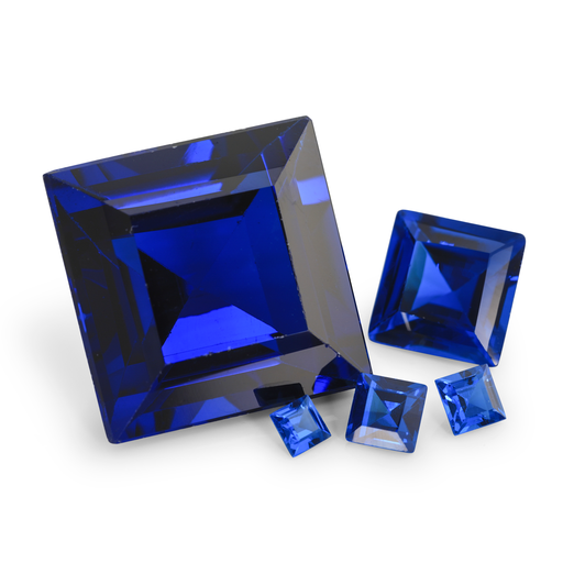 [USBQ-02] Synthetic Spinel 2.00mm Carre Cut Bright Blue