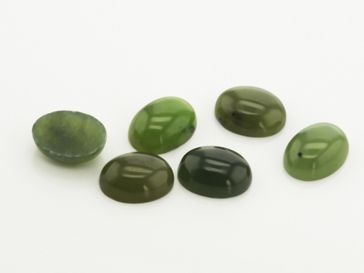 [JNCV-0806] Nephrite Jade 8x6mm Oval Cabochon 