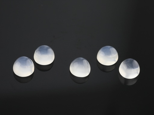 [MR-04] White Moonstone 4.00mm Round Cabochon