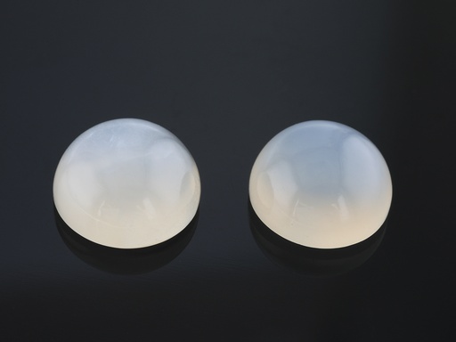 [MR-10] White Moonstone 10mm Round Cabochon