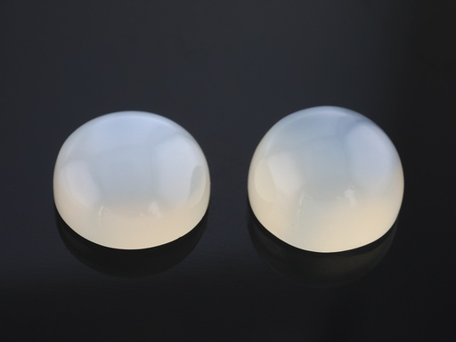 [MR-11] White Moonstone 11mm Round Cabochon