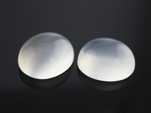 [MV-1210] White Moonstone 12x10mm Oval Cabochon