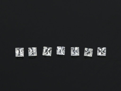 [SCWQP015] White Sapphire 1.50mm Princess Cut