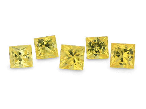 [SYTQP025] Yellow Sapphire 2.50mm Princess Cut 