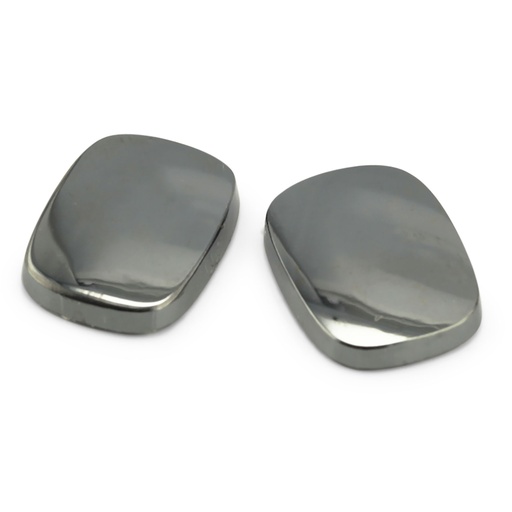 [HAJ20022] Haematite 16x12mm Cushion Buff Top SB German Cut 