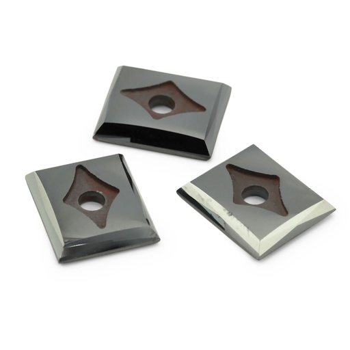 [HAJ20052] Haematite 14x12mm Rectangular Buff Top Curve Countersunk 