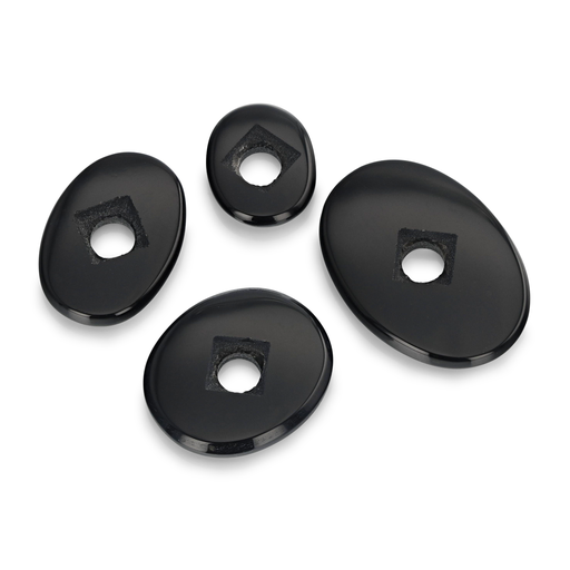 [XVQH1410] Onyx 14x10mm Oval Countersunk