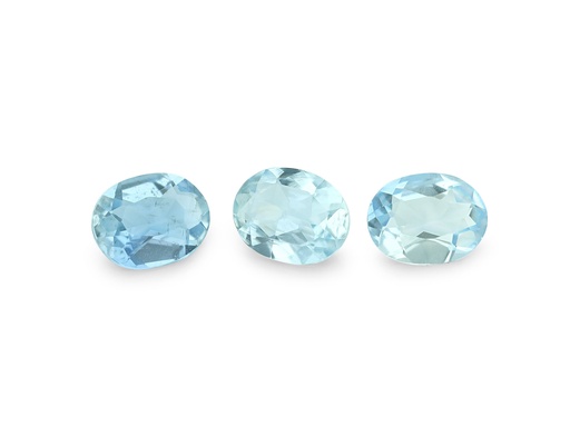 [QV0504B] Aquamarine 5x4mm Oval Light Blue